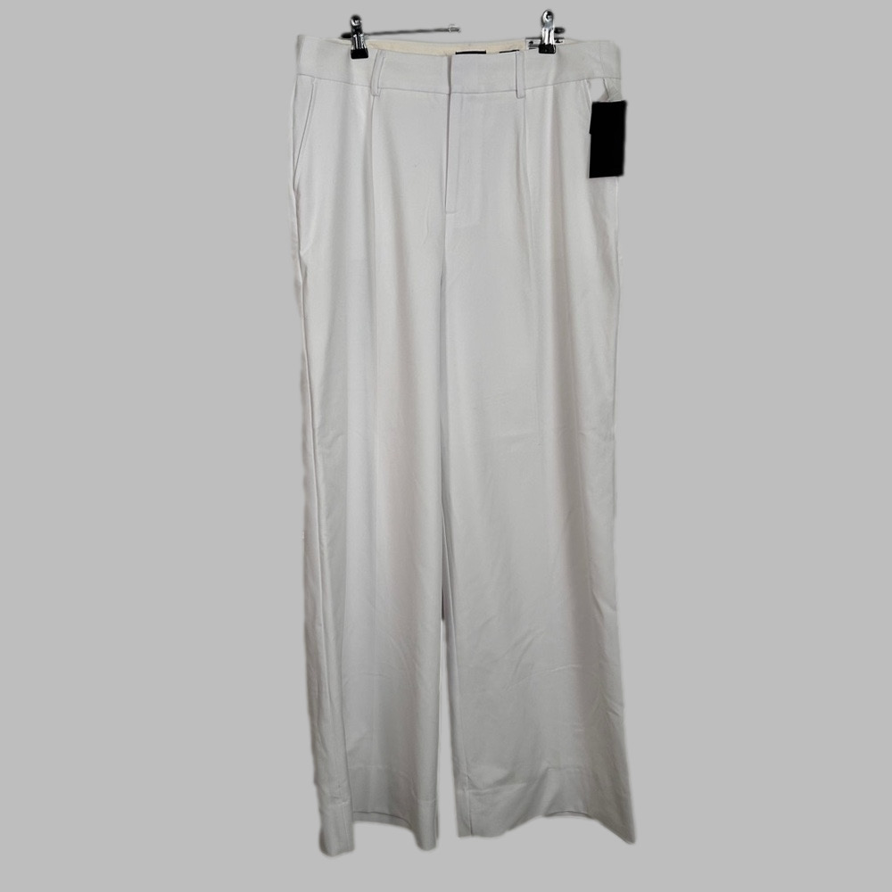 The Limited Lean Bootcut Lined Cuffed White Trouser 14